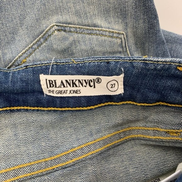 BlankNYC Great Jones High Rise Skinny Jeans 27 Blue Denim Casual - Picture 7 of 9